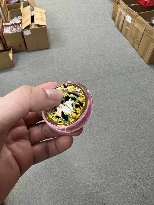 粉色琉璃指尖香炉