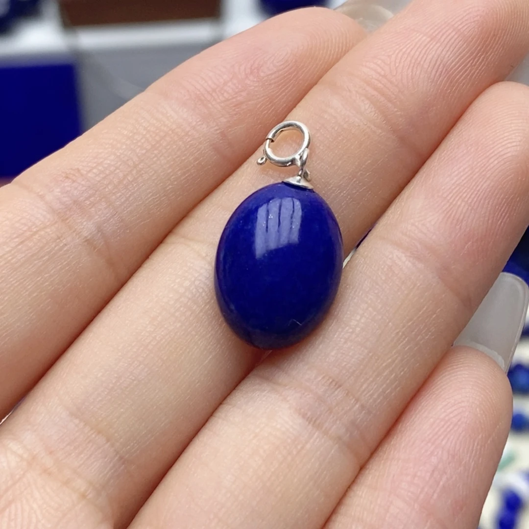 青金石银S925镶嵌颈饰