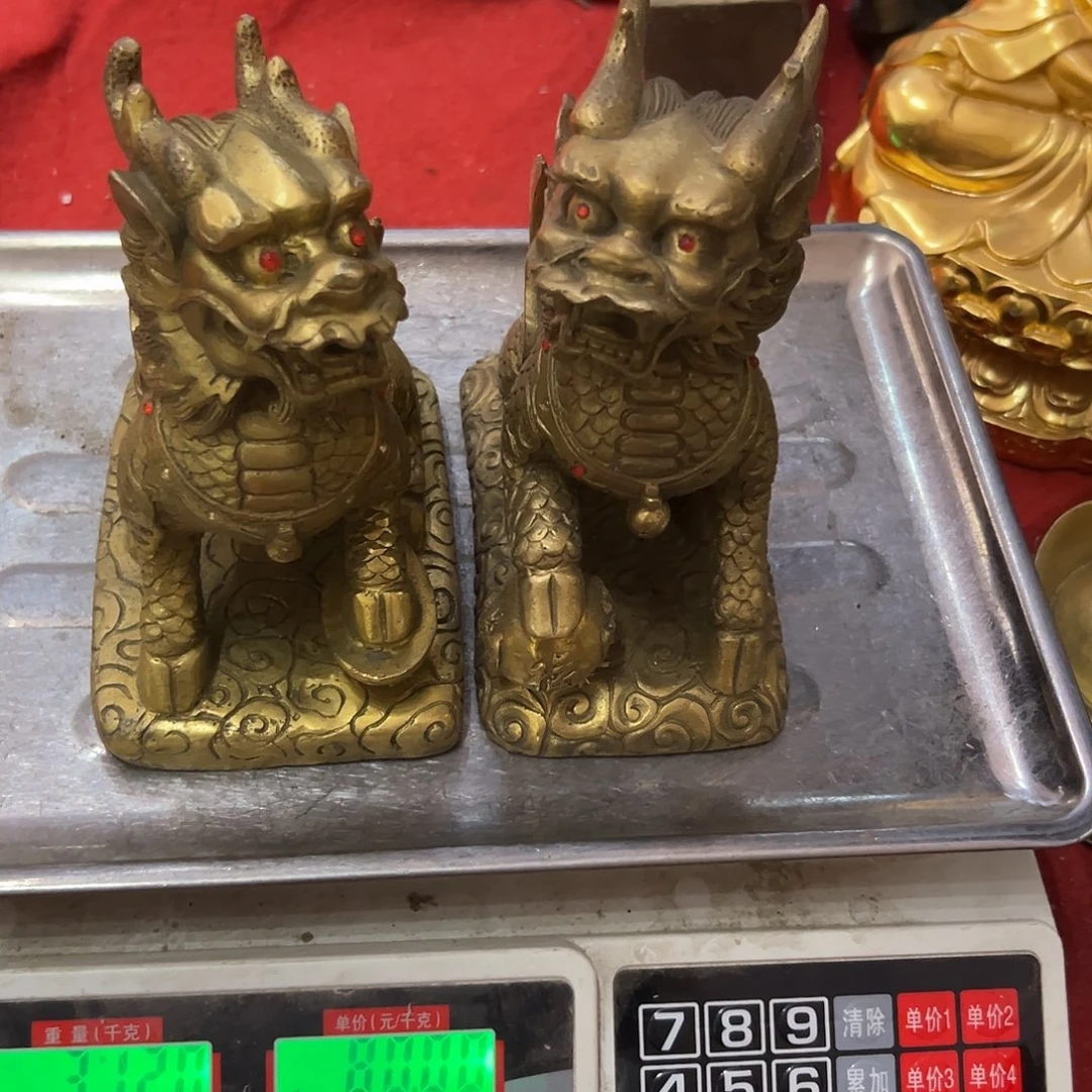 郭***1黄铜摆件，文房摆件工艺品