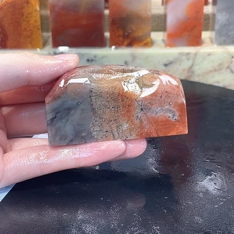 寿山石印石焦**画寿山石印石