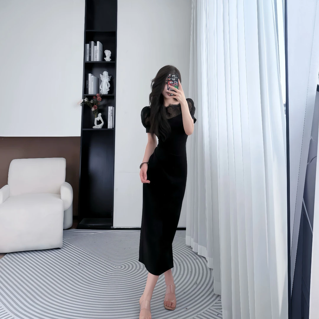 拉夏贝尔25夏季新气质时尚高级收腰显瘦连衣裙 10481 LSC