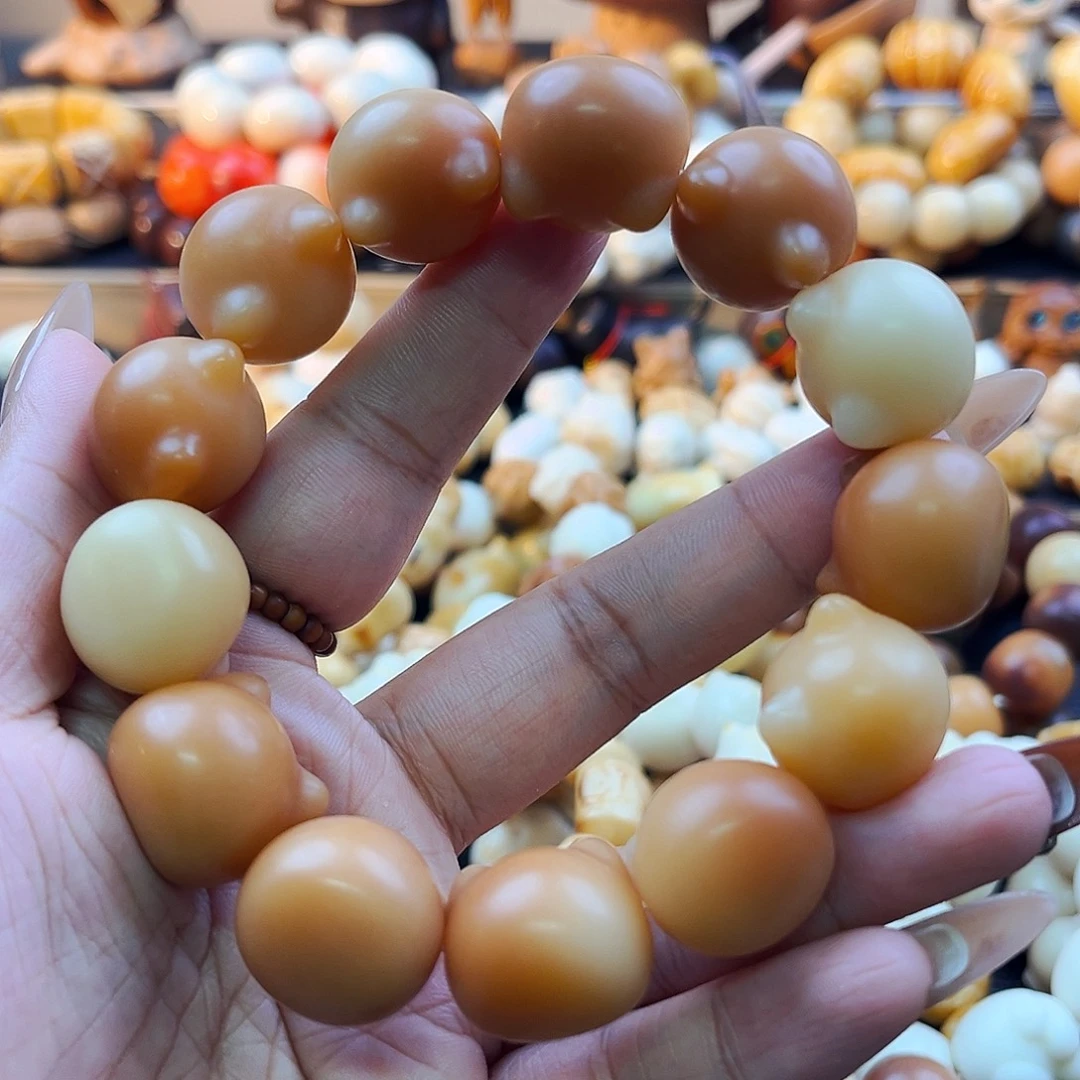 手串菩提根/象牙果菩提干磨猫头