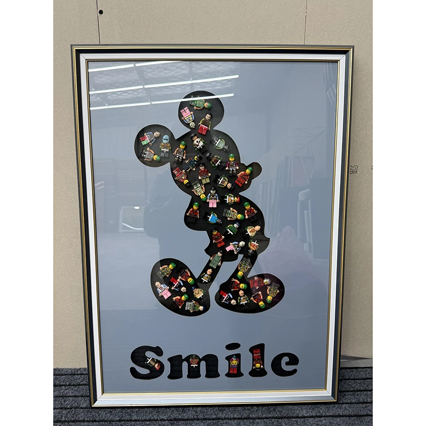 EC07米奇走廊玄关装饰画现代简约正对门墙画客厅挂画网红过道壁画