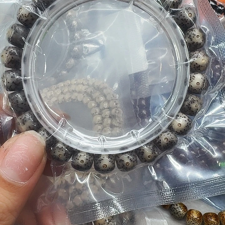 星月菩提手串581高端黑灰星月菩提98桶单圈