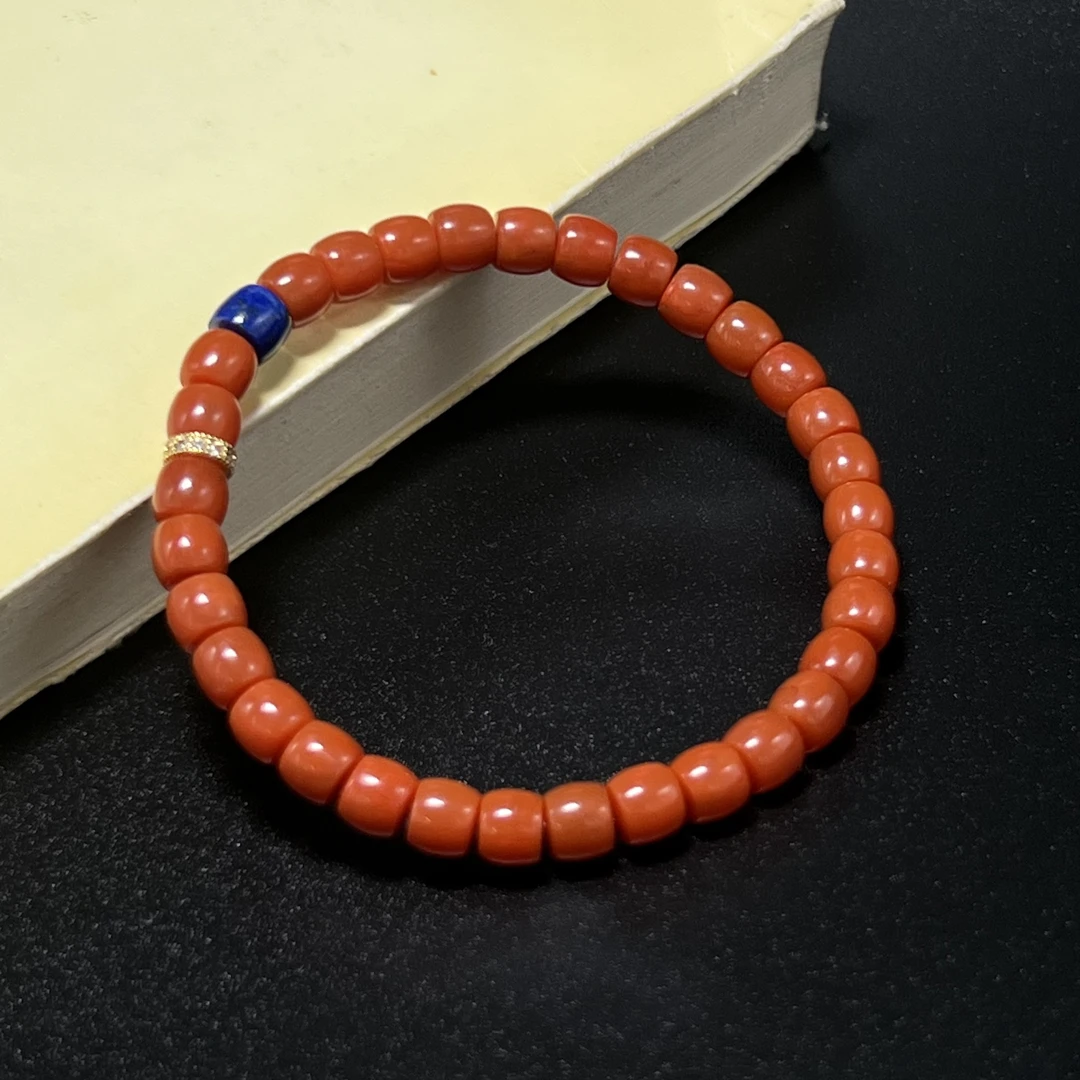 AG55 南红玛瑙手串6mm（多样性发其一）