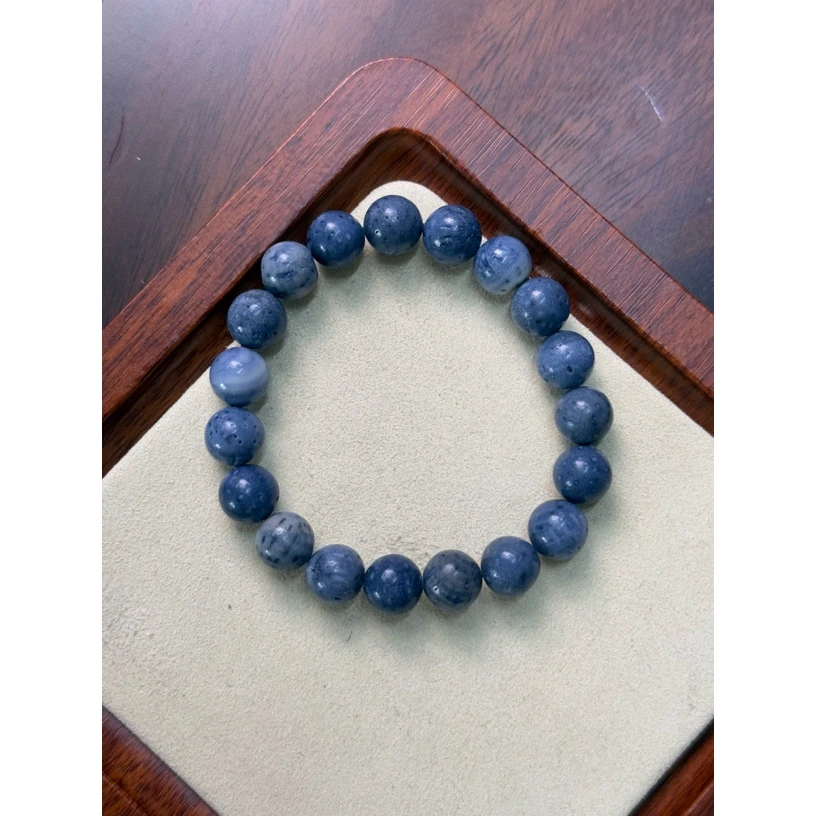 【艺品堂】10mm 蓝三手链 圆珠手链