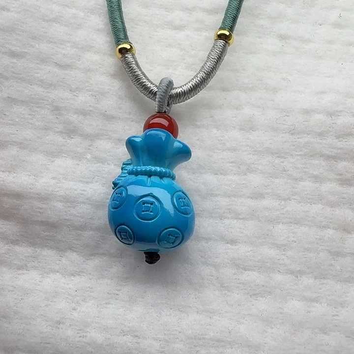 尺寸：19/14/12➕雕刻蓝代代福吊坠