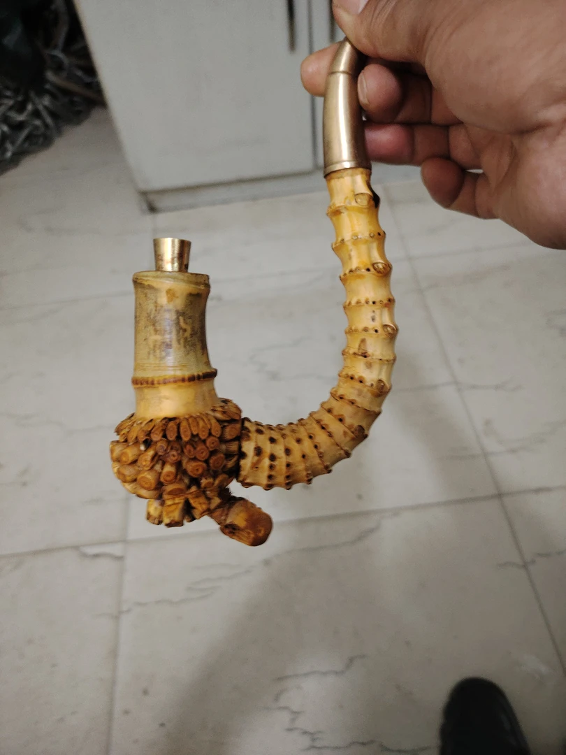 贵州传统手工金竹烟杆适合孝敬老人