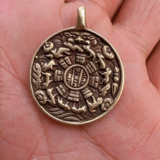 黄立马铜迷你小九宫一枚！