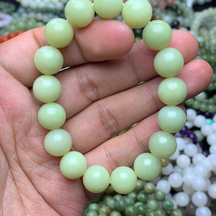 和田玉未镶嵌手串新疆和田玉 若羌料