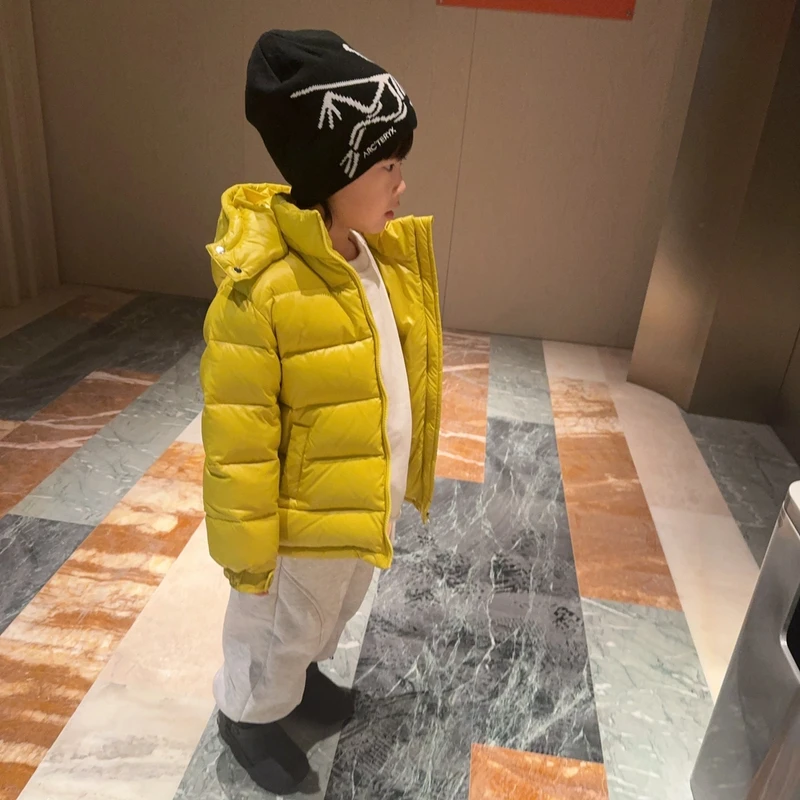 令佳潮牌 24儿童冬季90白鸭绒保暖面包服轻便加厚羽绒服0197-1