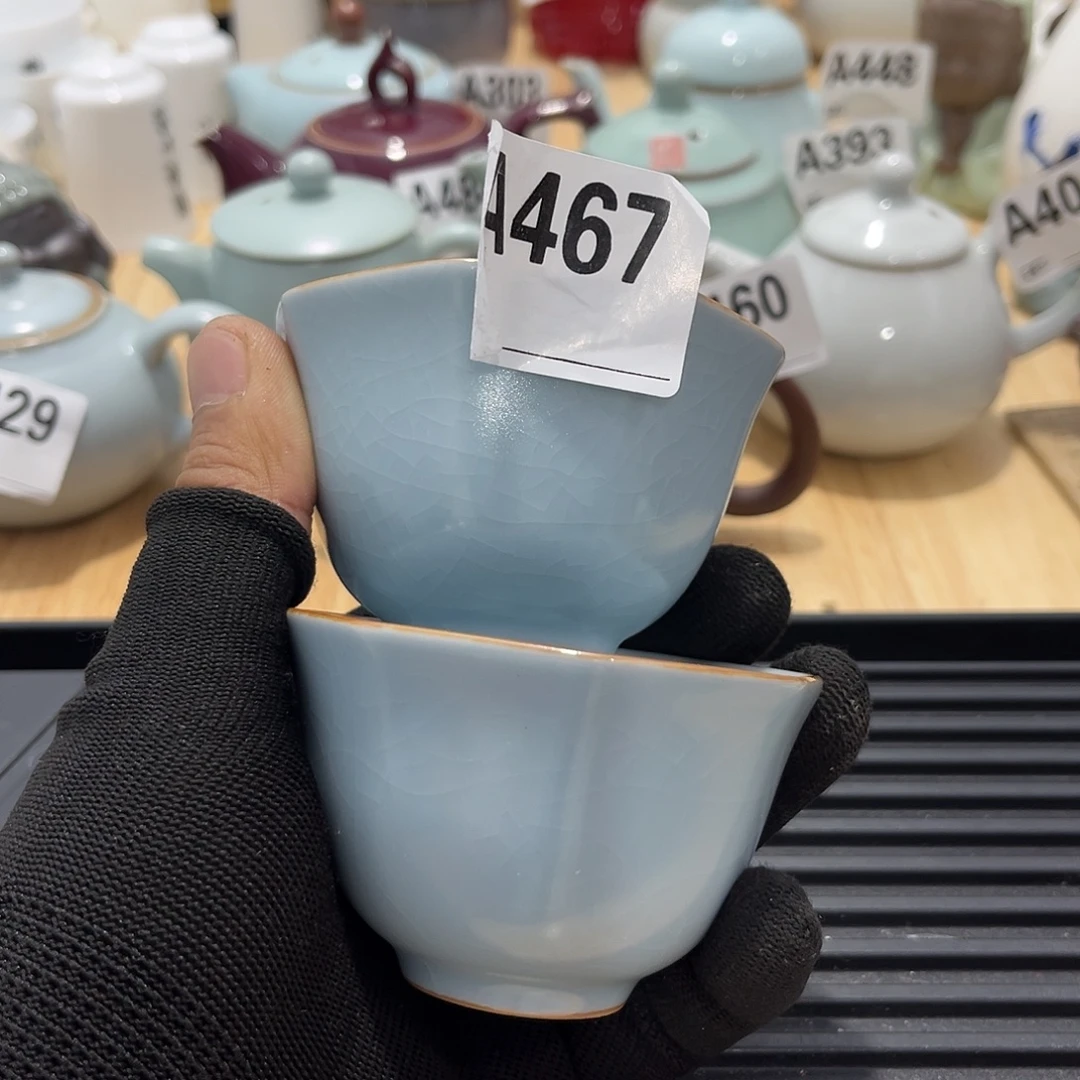 瓷片茶摆件工艺品摆件666