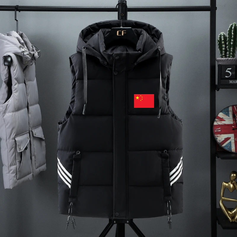 中国队体育运动秋冬季棉马甲男女款加肥加大码青少年学生马甲坎肩