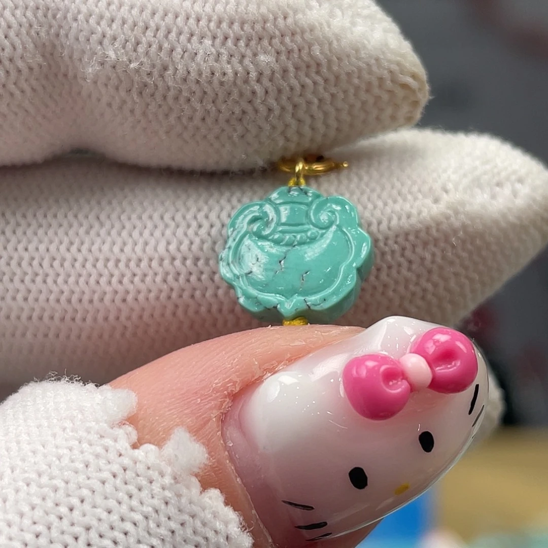 绿松石未镶嵌挂件