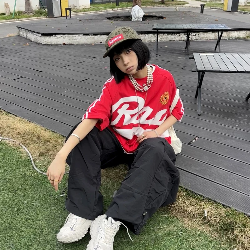 【ONCE专属】ANDLIFE RASMUILLE联名重磅310g刺绣球衣短袖潮牌男女
