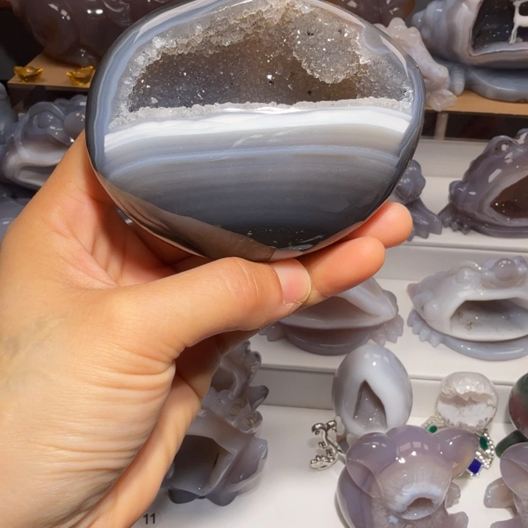 玛瑙/玉髓未镶嵌摆件