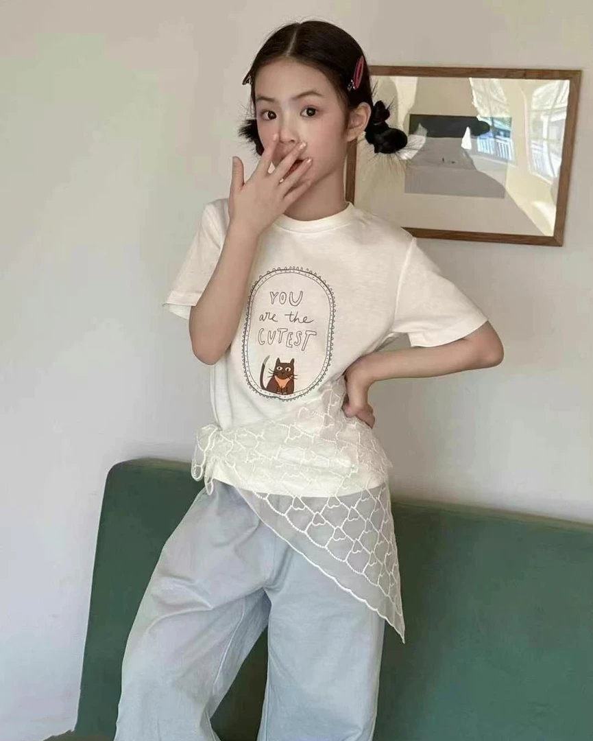 中大童时尚百搭夏季新款童6606短袖T