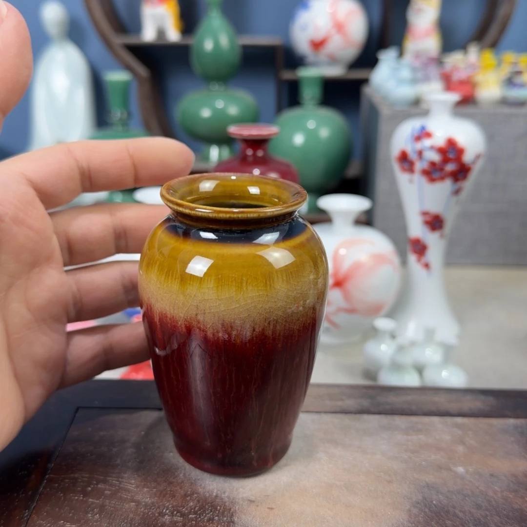 陶瓷手工小花器摆件