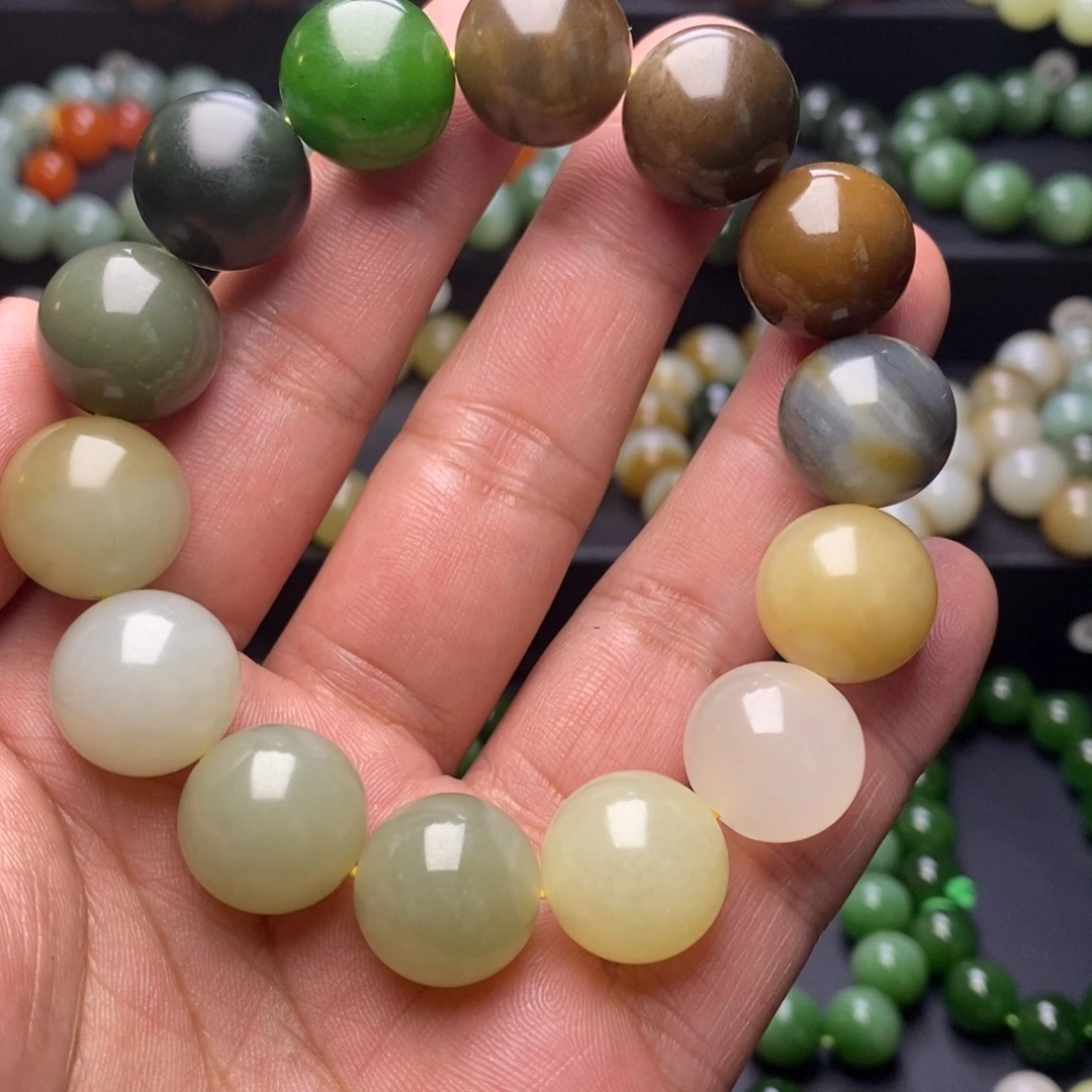 和田玉手串未镶嵌