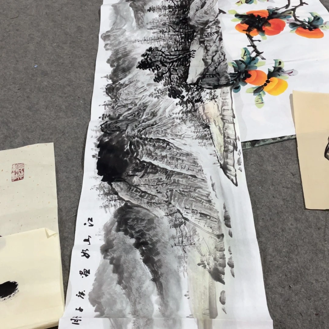 国画国画作品画心一张