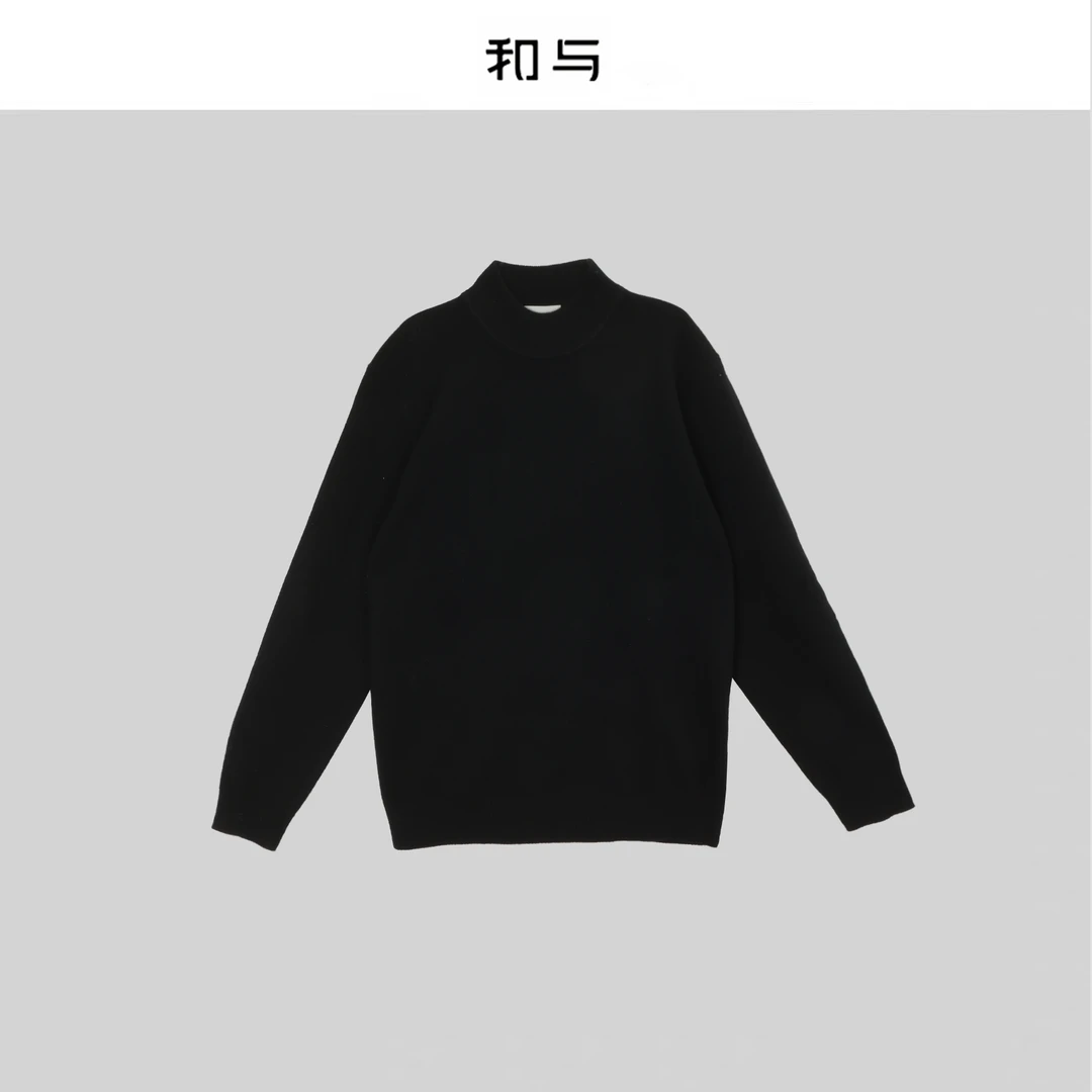 Tender Jinger｜男士半高领烟囱领100%山羊绒毛衫 T53YHJ020A