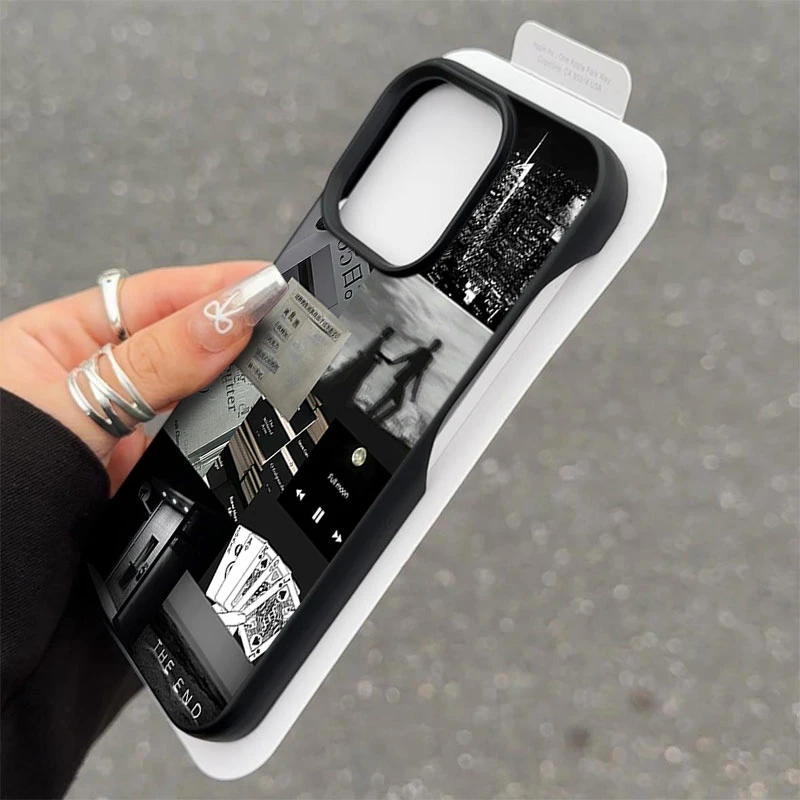 艺术生活碎片半包软适用苹果16/15promax手机壳iphone14/12/11/13