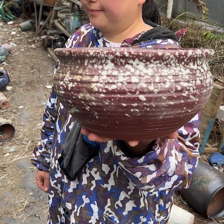 紫砂花盆高度13口径25