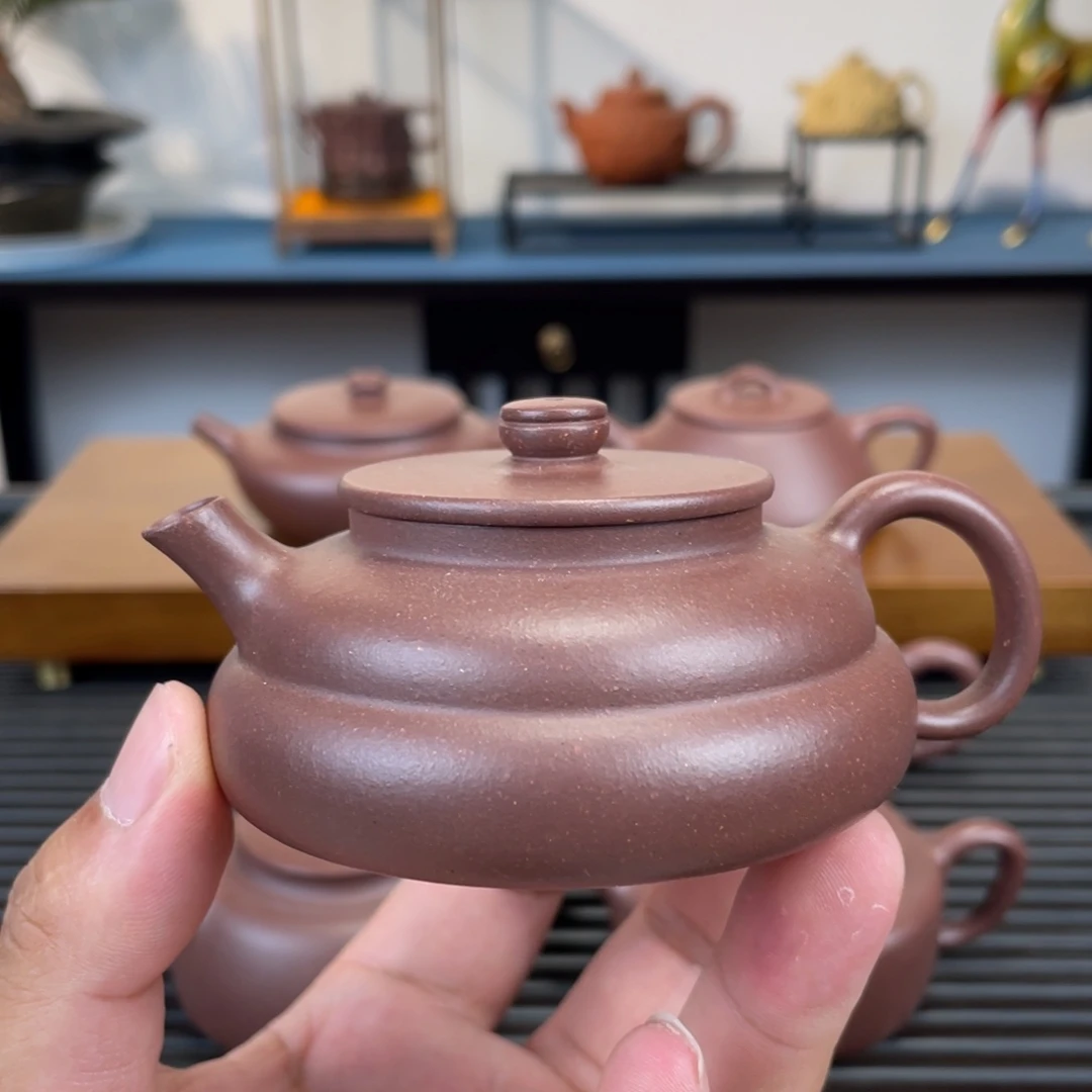 茶壶紫砂紫泥福禄130cc