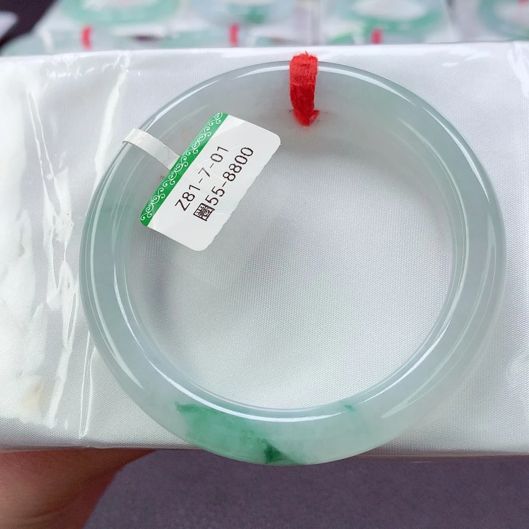 翡翠未镶嵌手镯缅甸天然a货翡翠手镯