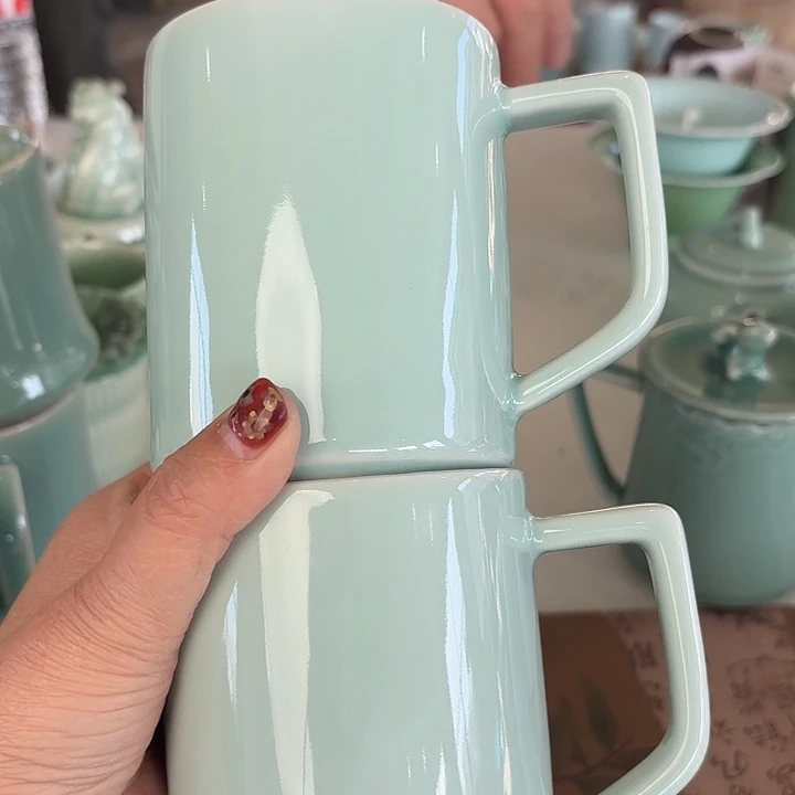 龙泉云间青瓷小米茶器