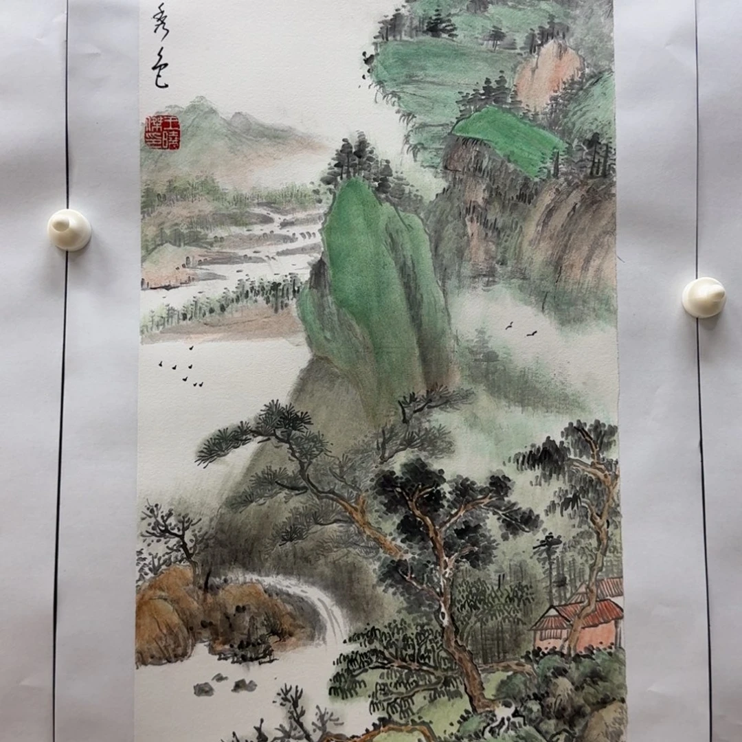 国画四尺四开王老师作品