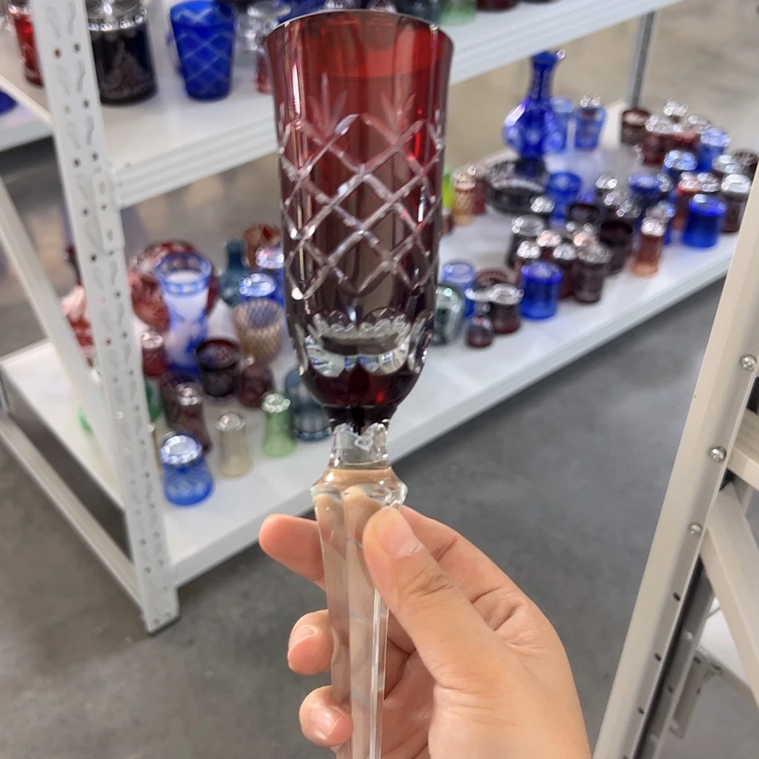 水晶玻璃高脚款微瑕yg