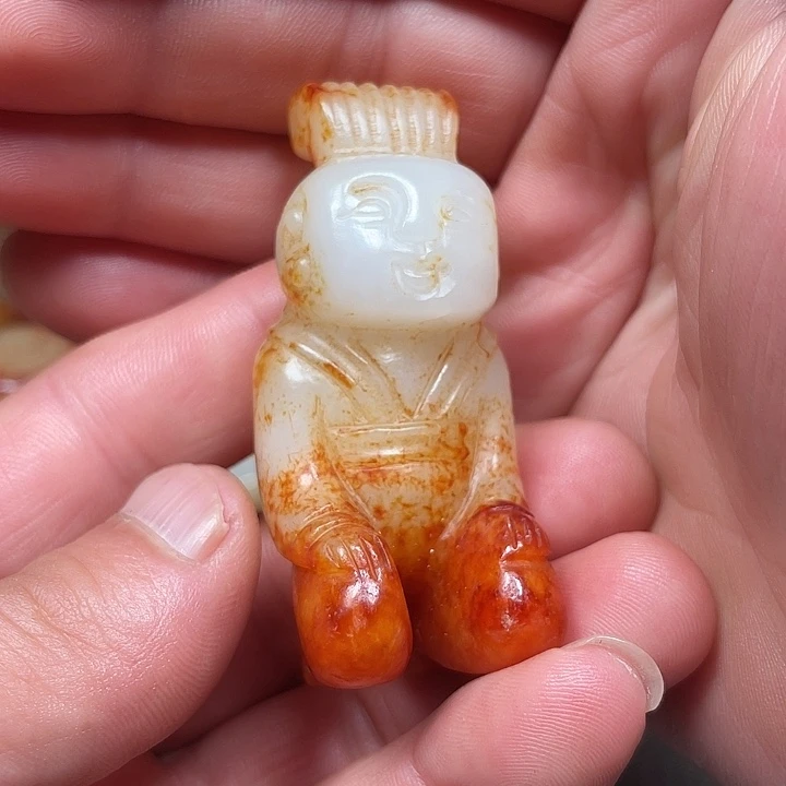 和田玉挂件未镶嵌虎**下