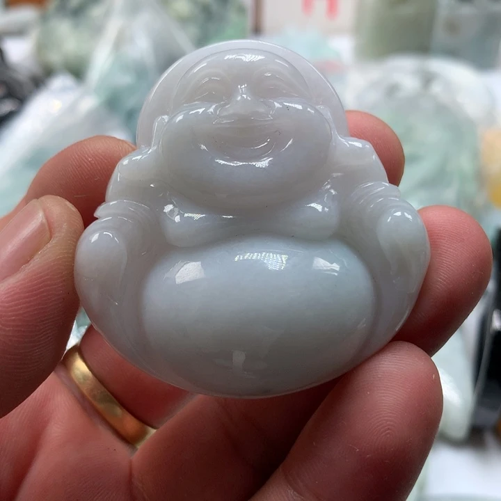 金***)翡翠未镶嵌颈饰保真天然a货翡翠