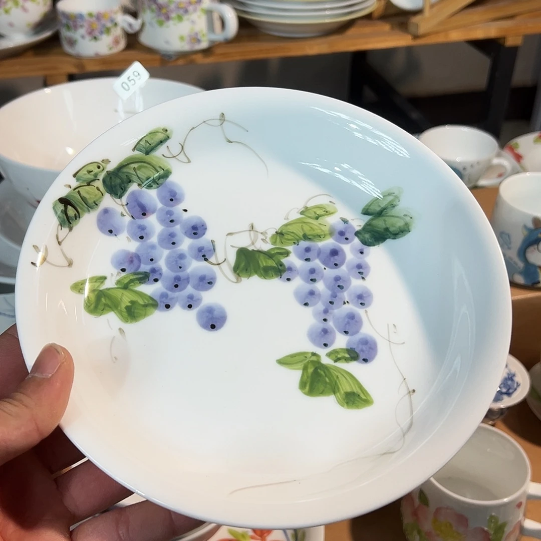 陶瓷景德镇高温釉下陶瓷8寸盘