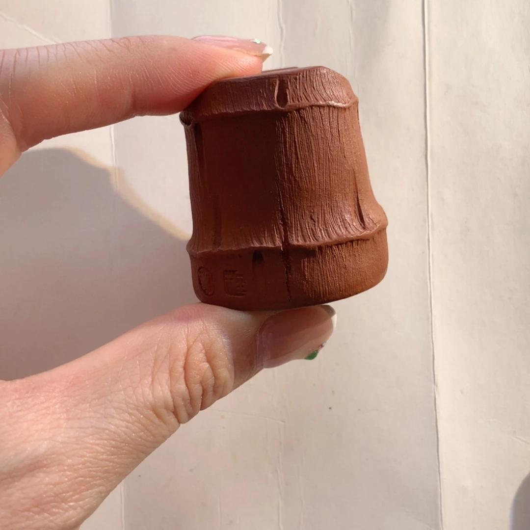 【闪购商品】紫砂茶宠紫砂竹节盖质