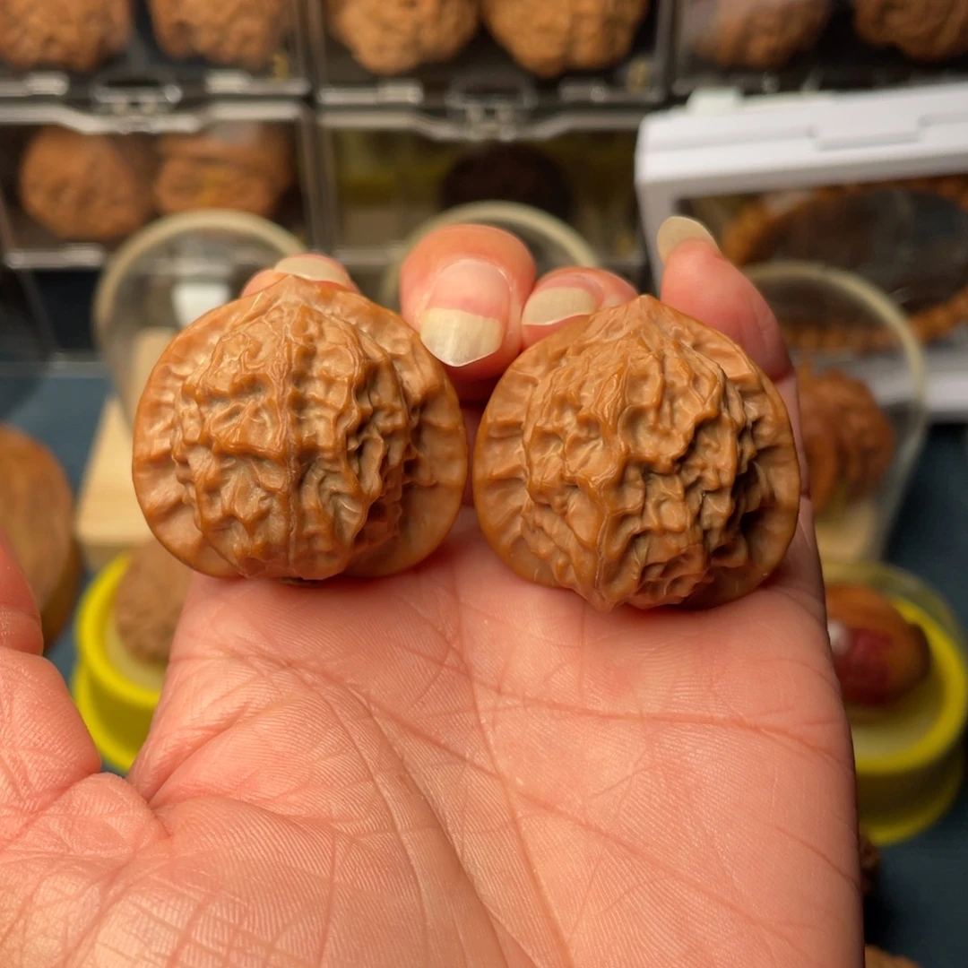 文玩核桃把件36+瓷娃娃