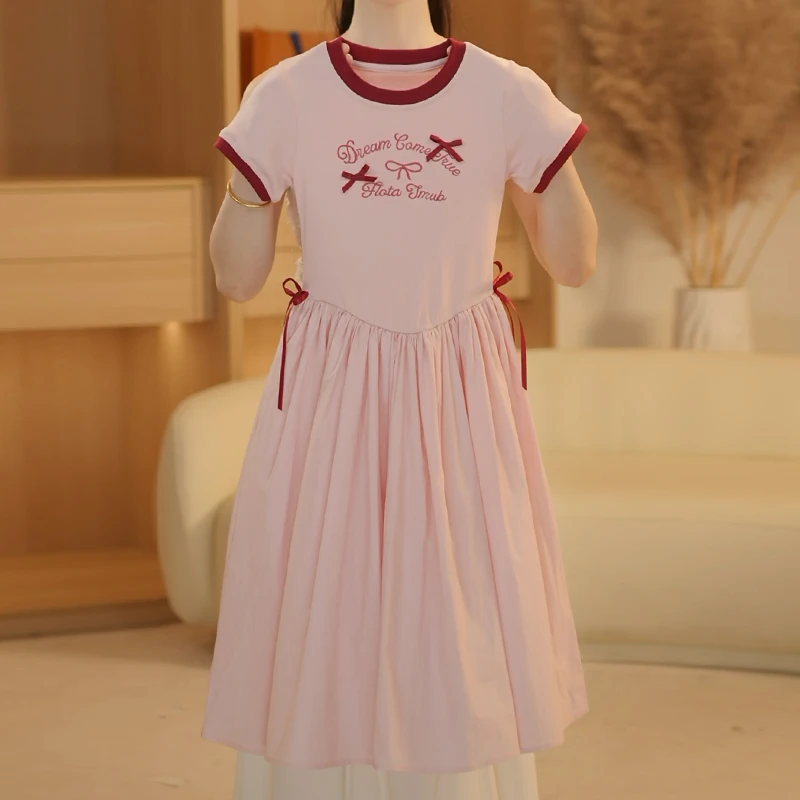 女童连衣裙夏装25新款儿童网红洋气女孩夏款独特漂亮长款过膝裙子