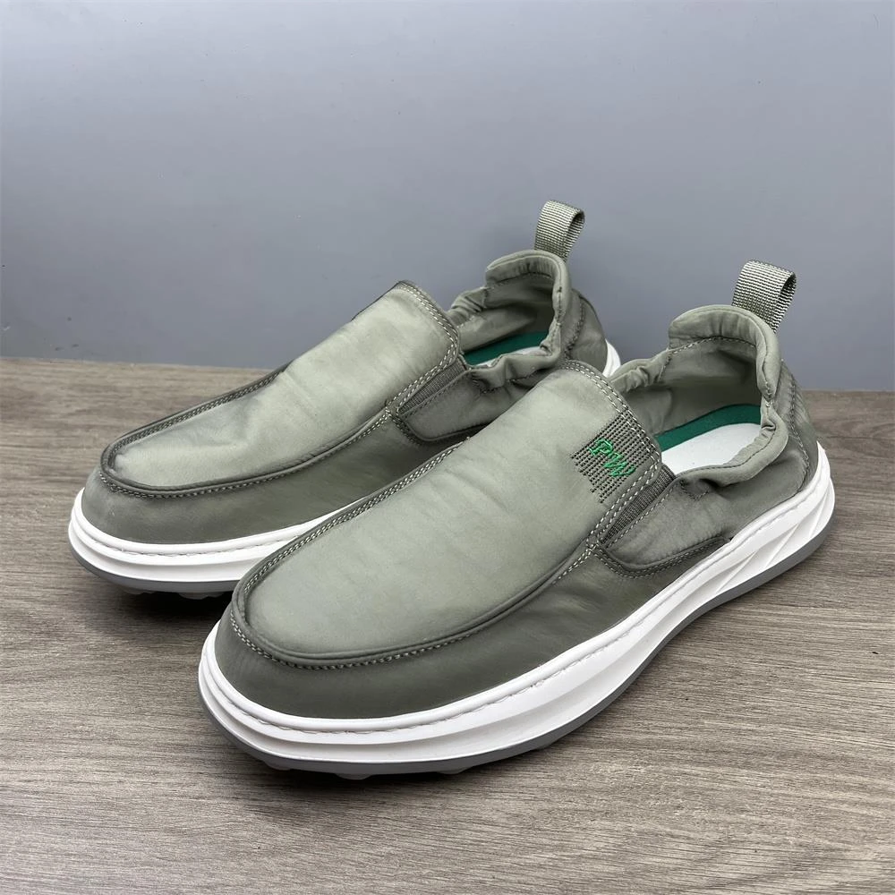 2025年新款四季透气一脚蹬懒人男士布鞋轻便舒适日常休闲驾车男鞋