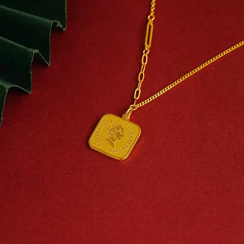 铜合金项链 饰品女皇驾到吊坠女款爆款项链X800