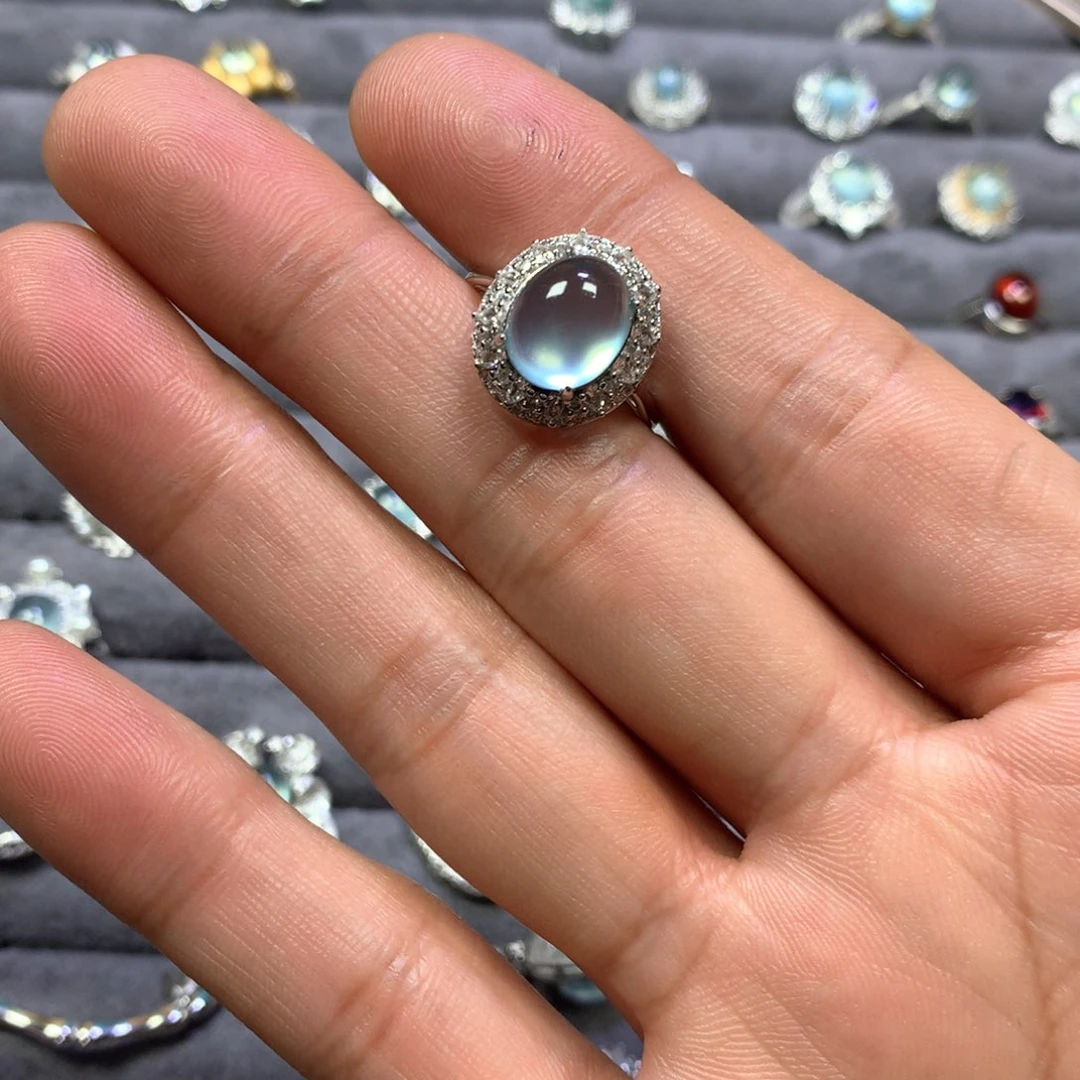 蛇纹石玉戒指未镶嵌T***?戒指