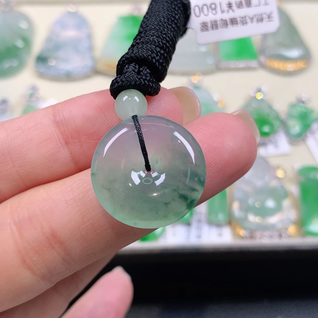 翡翠未镶嵌颈饰缅甸天然a货翡翠