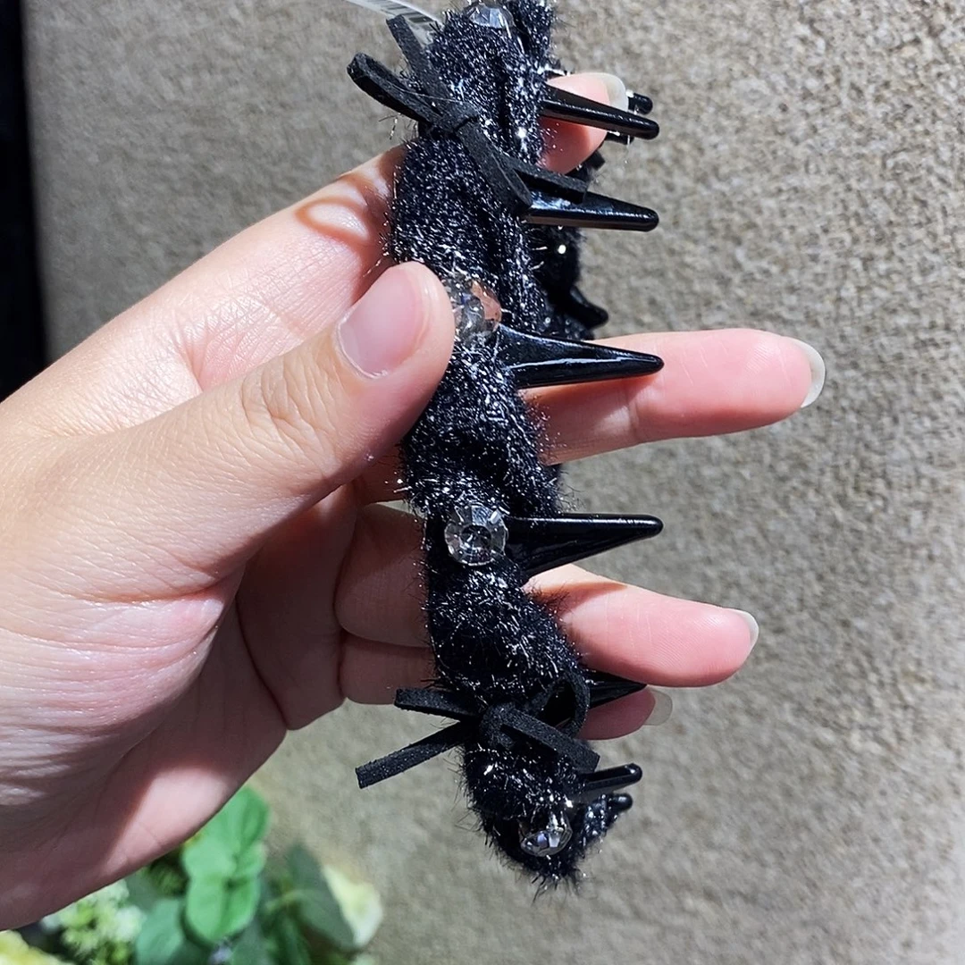 布艺铁合金黑色发箍