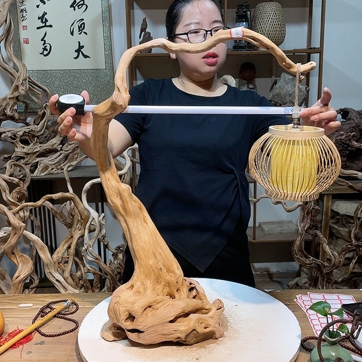 香榧木杜鹃根根艺摆件