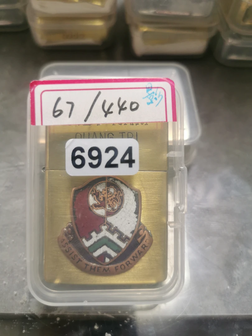 Zippo打火机回血67铜底贴章-6924