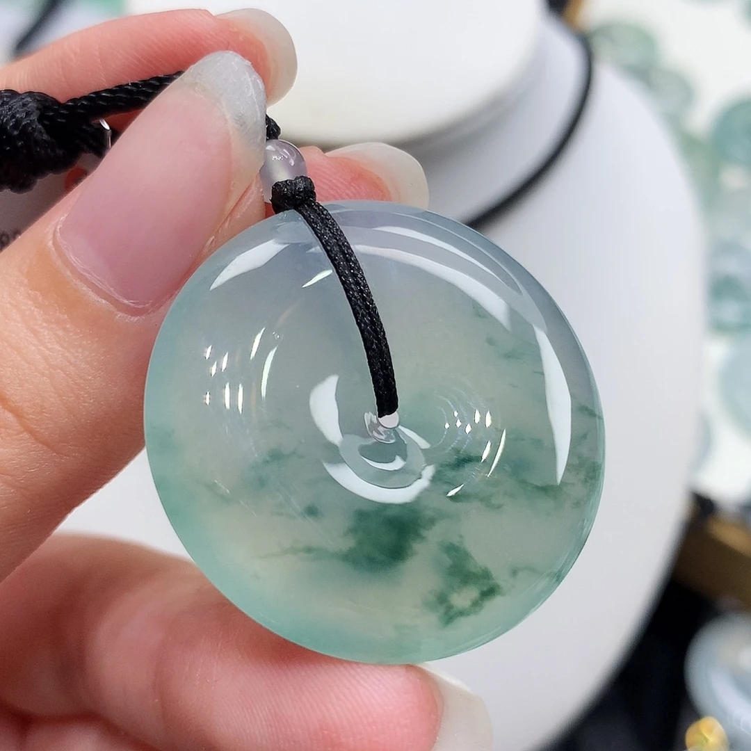 翡翠未镶嵌胸饰翡翠106，32.6/5.9