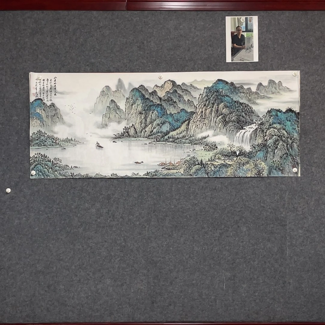 国画小六尺178.69画芯 捡漏