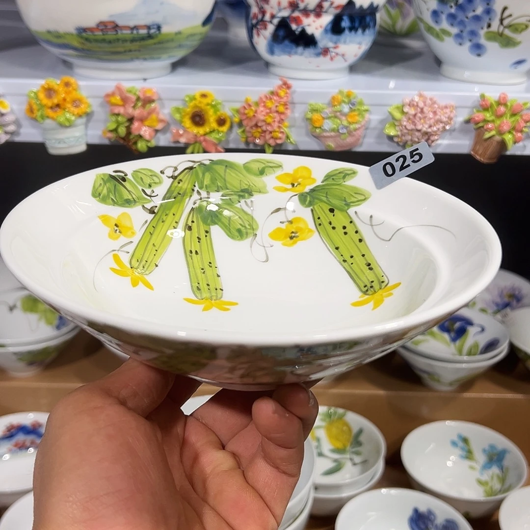 陶瓷景德镇手绘陶瓷8寸