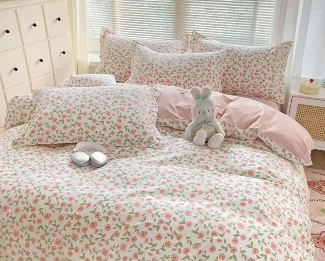 落樱缤纷-新款碎花家用透气床单 200*240cm