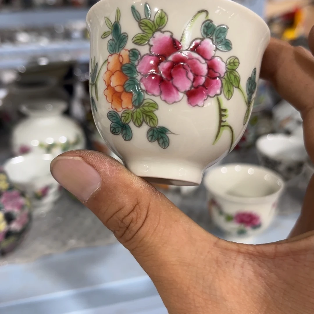 摆件摆件手绘瓷器全部处理了